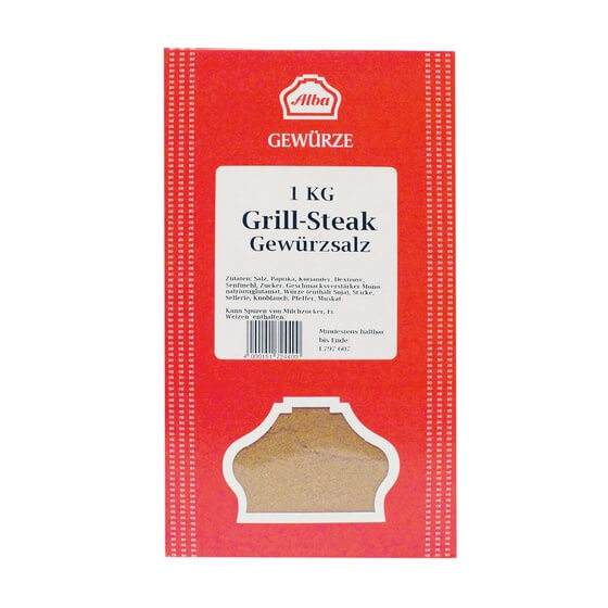 Grill-Steak-Gewürzsalzzubereitung 1kg Packung Alba