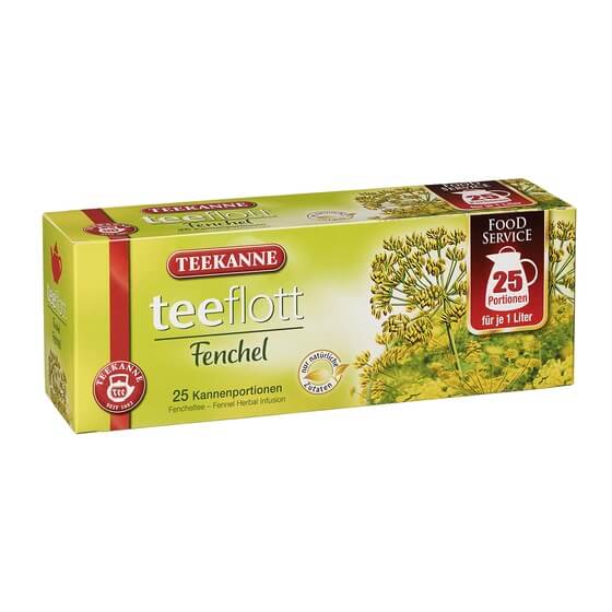 Fencheltee Teeflott 25 Beutel á 1Liter-Portion Teekanne