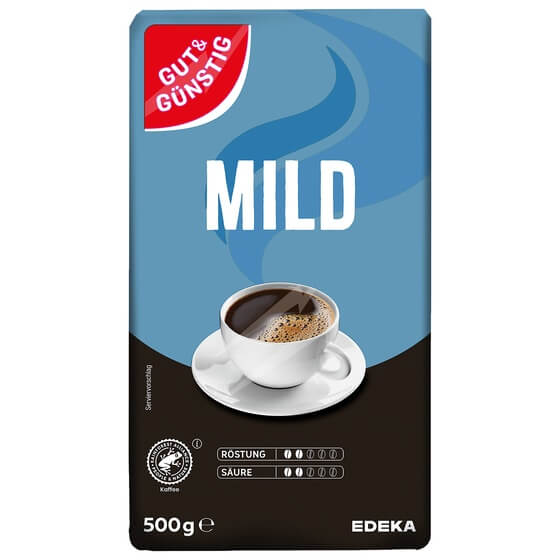 Röstkaffee Mild 500g G&G