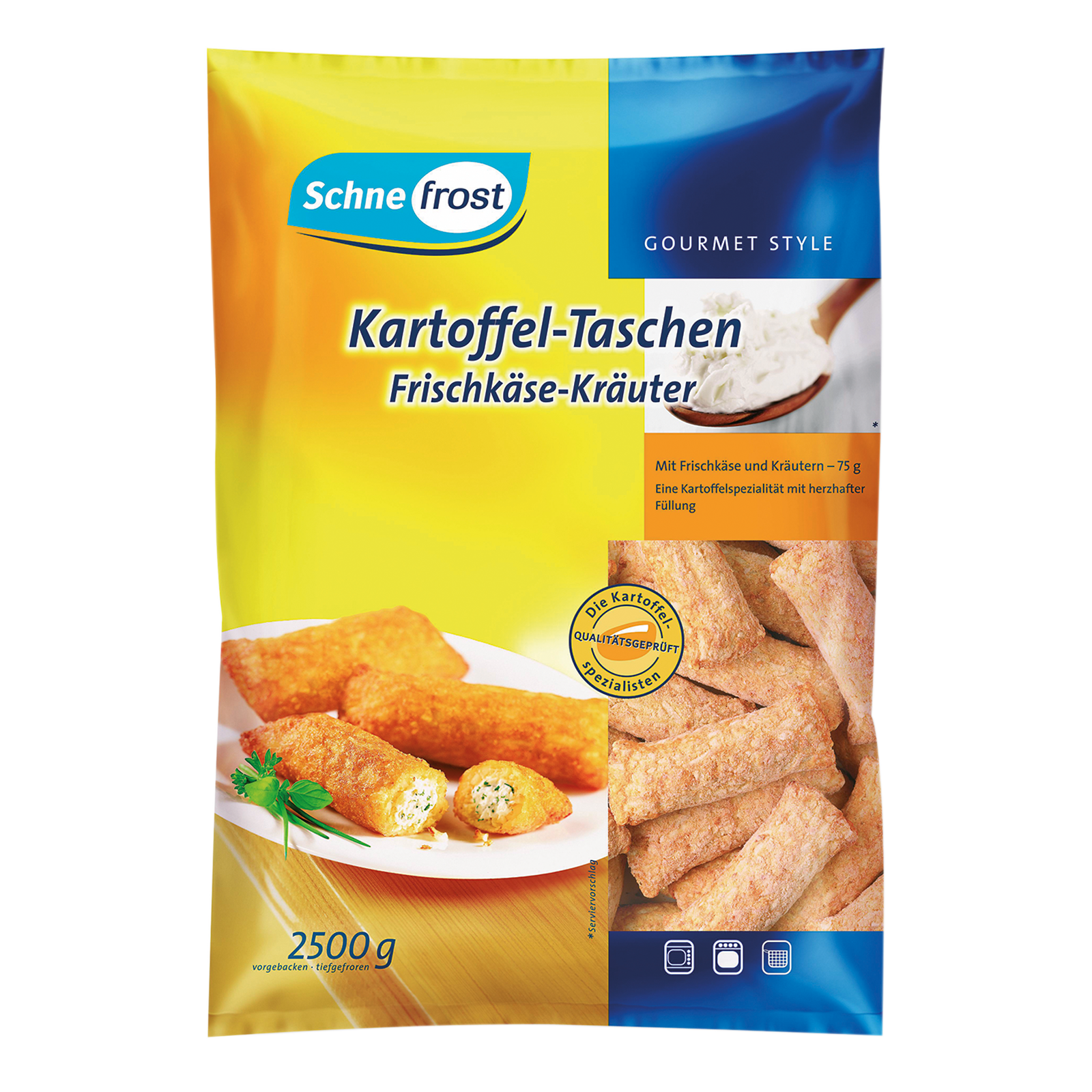 Kartoffeltasche Frischk vorgeb. ODZ TK 33x75g=2,5kg Schnefro