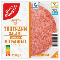 Truthahnsalami geschnitten 200g G&G