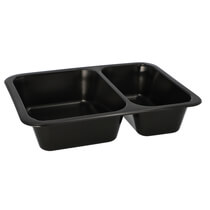 Menüschalen Mehrweg 2 Geteilt 20 Stück Papstar