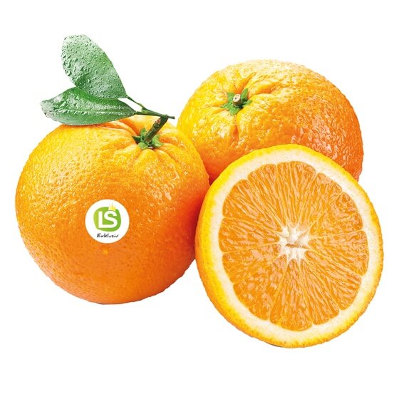 Orangen mit Blatt unbehandelt IT KL1 10kg/Kiste