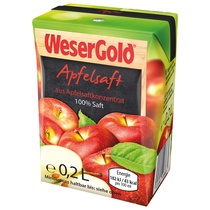 Apfelsaft 100% 5x0,2l Wesergold