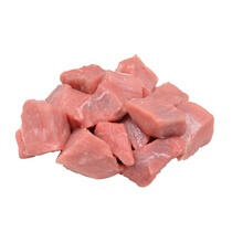 Kalbsgulasch I Mittel 24mm(a.d.Unterschale)roh ca.15kg