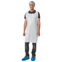 Latzschürze 12x67 Weiß 100ST Papstar