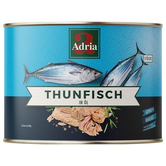 Thunfisch in Sonnenblumenöl 1,705kg/1,26kg Adria
