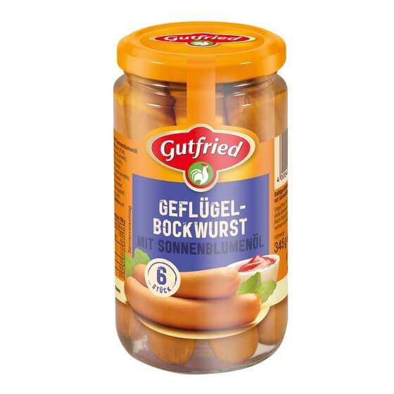 Gutfried Geflügel Bockwurst 6=180g