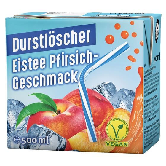 Fruchtsaftgetränk Eistee Pfirsich 12x0,5l Durstlöscher