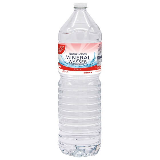 Mineralwasser still EW 6x1,5l PET Pfand Gut & Günstig