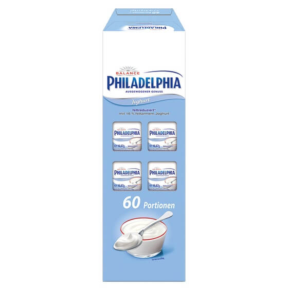 Frischkäse Joghurt 40% F.i.Tr. 60x16,6g Philadelphia