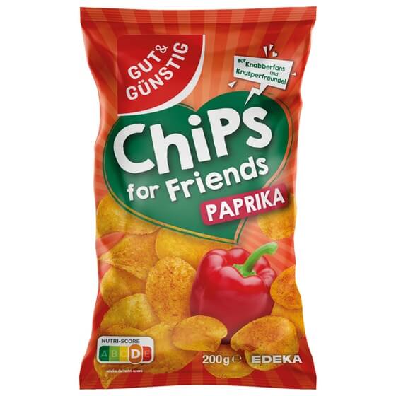 Kartoffelchips Paprika 200g G&G