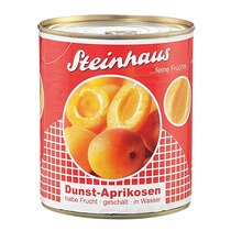Aprikosen halbe Frucht Dunstkonserve 820g/480g Steinhaus