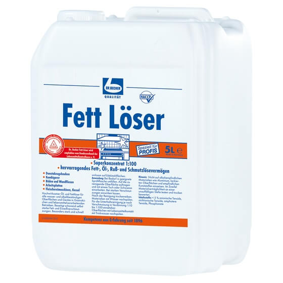 Fettlöser Superkonzentrat 1:100 5l Dr. Becher