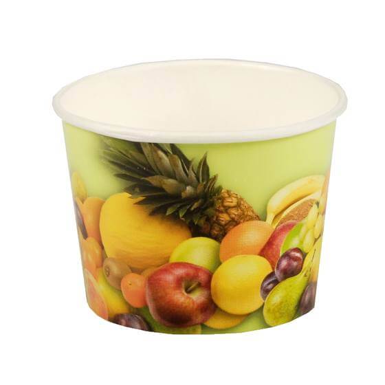 Eisbecher Pappe "Früchte" 100ml 200St PapStar