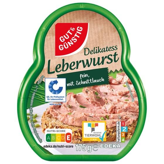 Leberwurst(Schwein) mit Schnittlauch im Becher 175g G&G