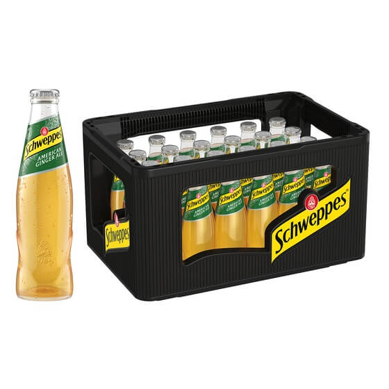 Ginger Ale 24x0,2l Glas Pfand Schweppes