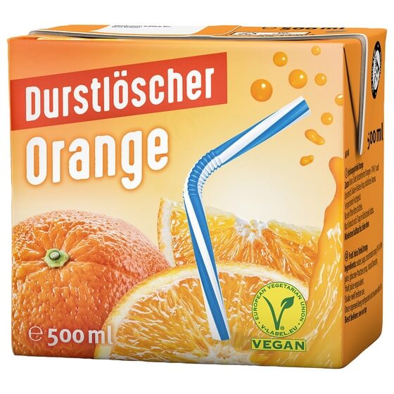 Fruchtsaftgetränk Orange 12x0,5l Durstlöscher
