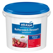 Buttermilch-Dessert Gartenfrucht 5% Fett 5kg Milram