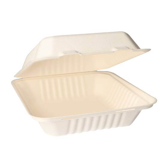 Menübox Zuckerrohr Pure ungeteilt 50 Stück Papstar