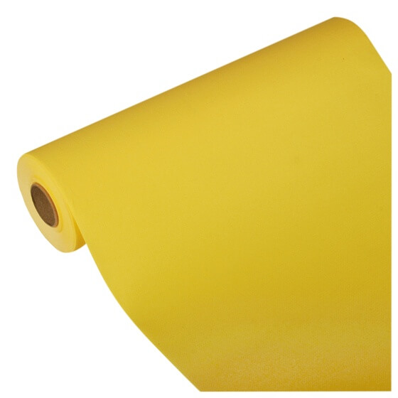 Tischläufer ROYAL "gelb" TISSUE Rolle 24mx40cm PapStar