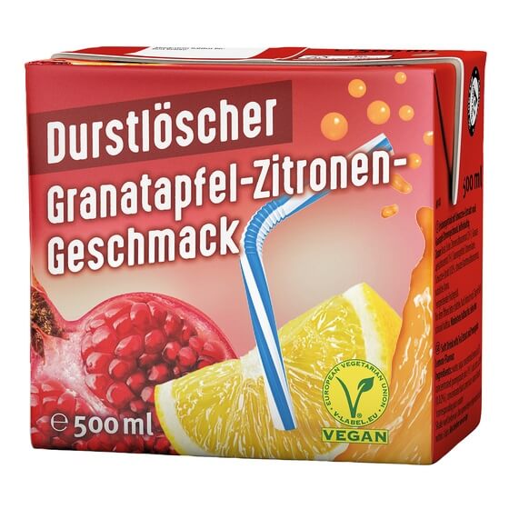 Fruchtsaftgetränk Granatapfel/Zitrone 0,5l Durstlöscher