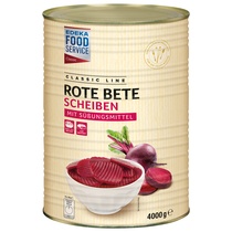 Rote Bete Scheiben mit Süßungsmittel 4kg/2,55kg EFS