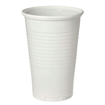 Trinkbecher Weiß 0,2 Liter 100 Stück Papstar