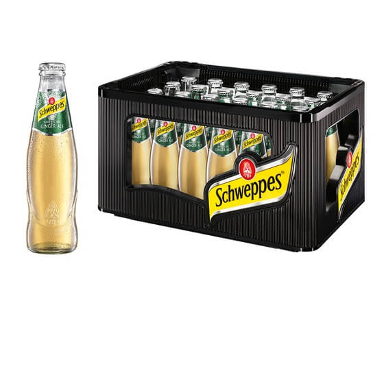 Ginger Ale 24x0,2l Glas Pfand Schweppes