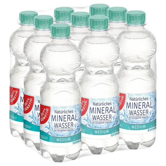 Mineralwasser medium EW9x0,5l G&G