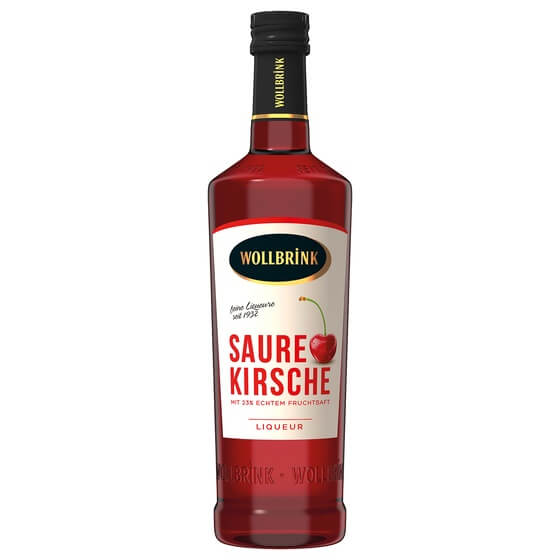Saure Kirsche Likör 15%vol 0,7l Wollbrink
