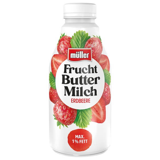 Frucht Buttermilch Multi/Erdbeer/Pfirsich-Mara 500g Müller