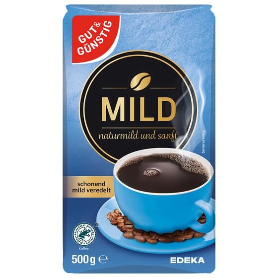 Röstkaffee Mild 500g G&G