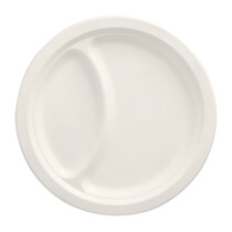 Teller Zuckerrohr Durchm. 23cm 50 Stück Papstar