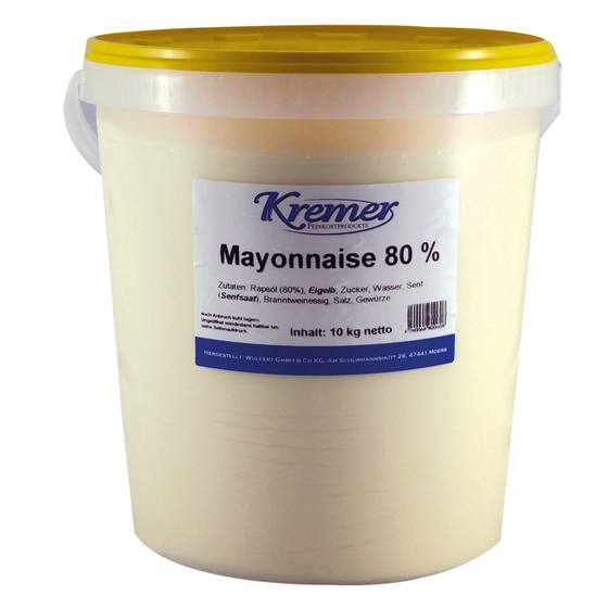 Salatmayonnaise 80% 10kg Wulfert