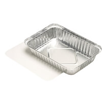 Aluschale+Deckel 0,8 Liter 25 Stück Papstar