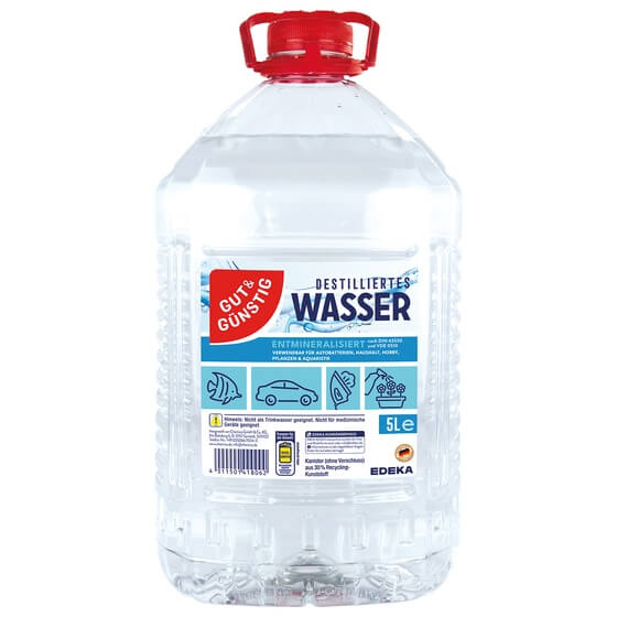 Destilliertes Wasser 5l Kanister G&G