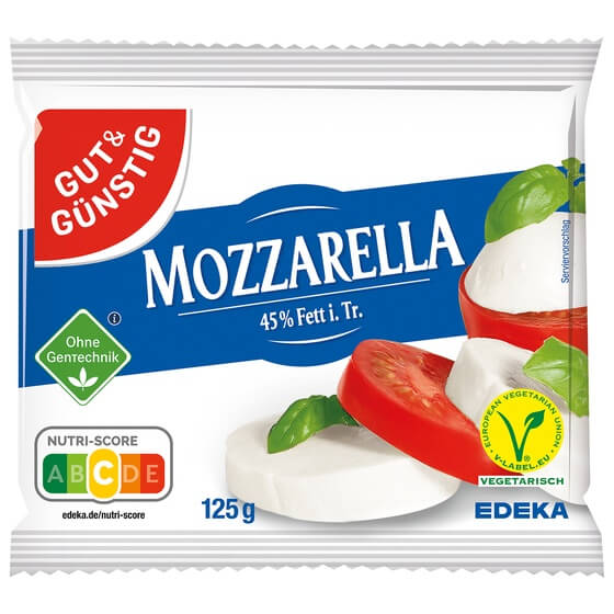 Mozzarella 45% F.i.T. 125g G&G