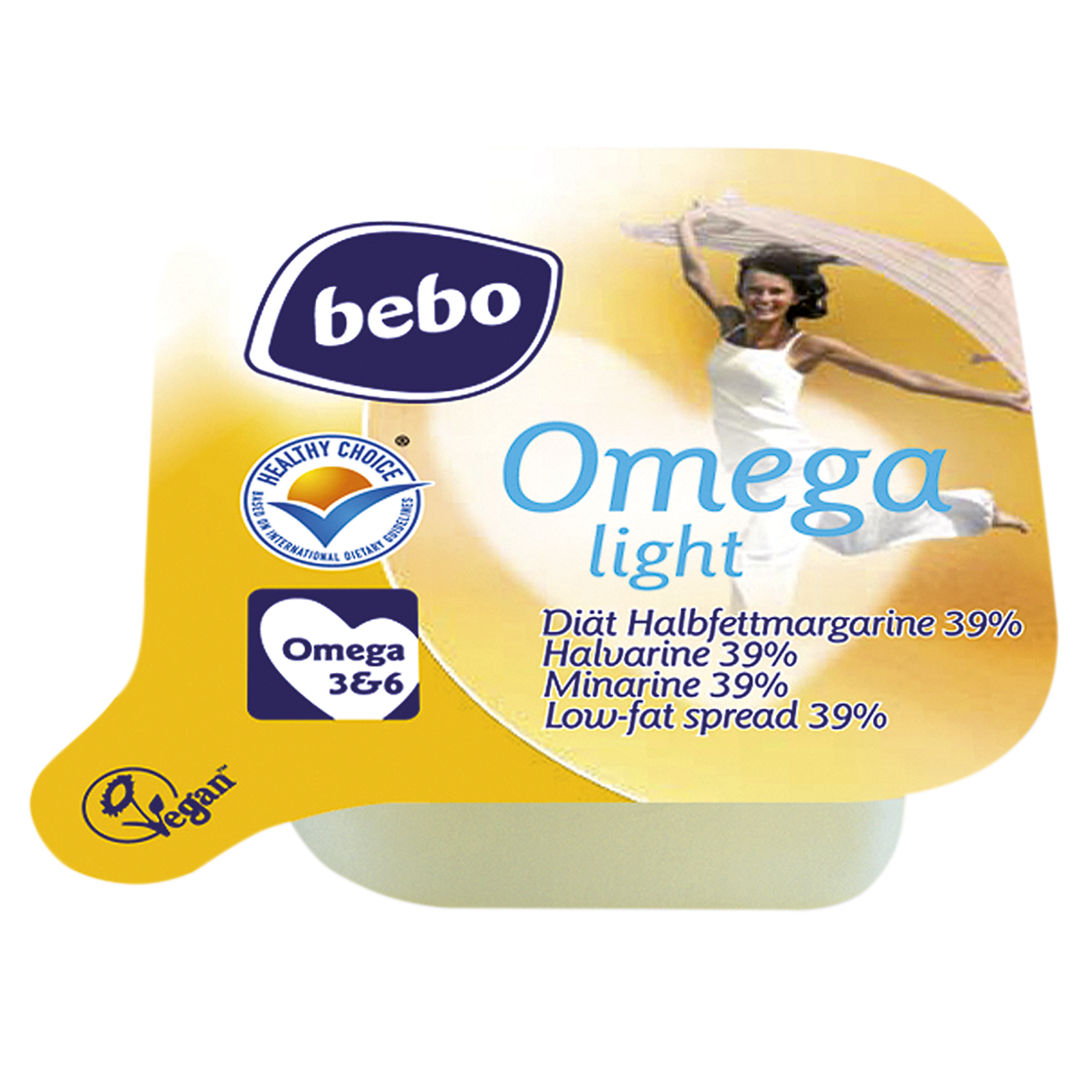 Omega Light 39% Margarine Portionen 200x20g Bebo