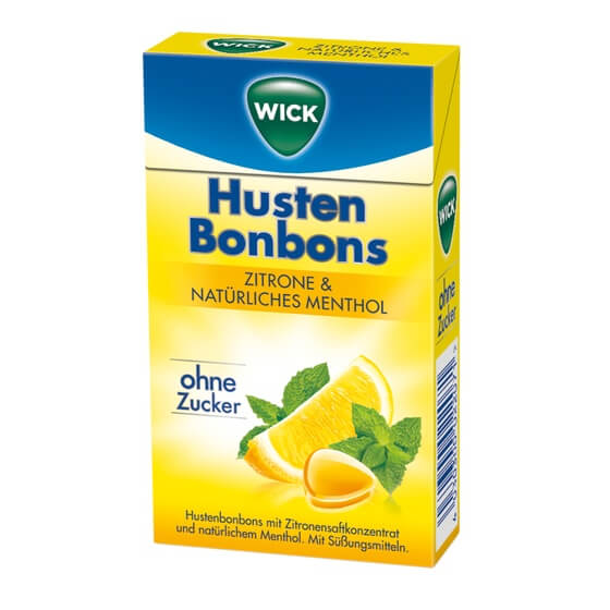 Wick Zitrone + Menthol ohne Zucker 46g