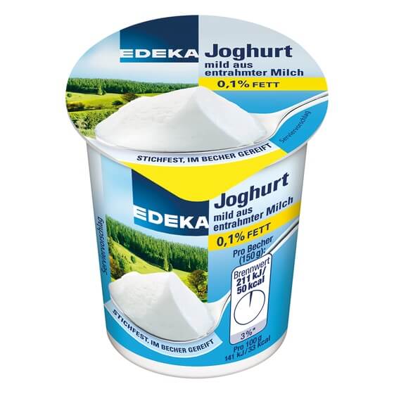 Magermilch-Joghurt mild 0,1% 20x150g EDEKA
