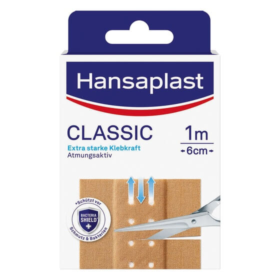 Pflaster Classic 1Meter 6cm breit 10 Stück Hansaplast