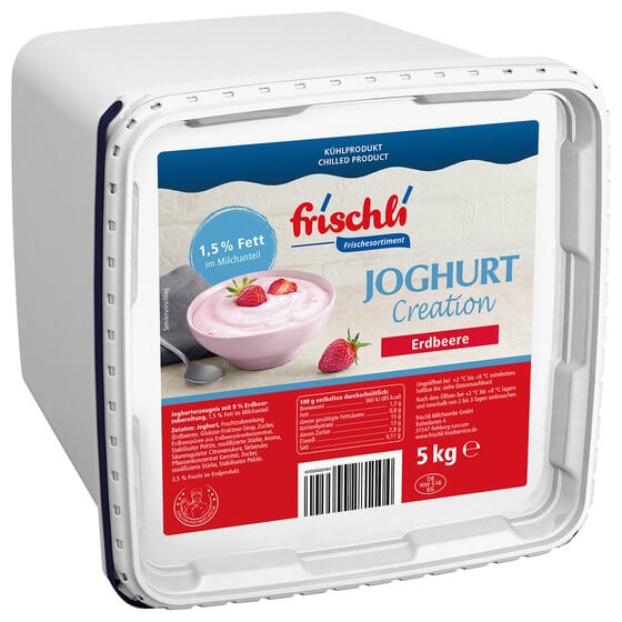 Fruchtjoghurt Erdbeere im Eimer 1,5% Fett 5kg Frischli