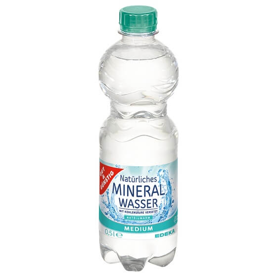 Mineralwasser Medium 3x6x0,5l PET Pfand Gut und Günstig