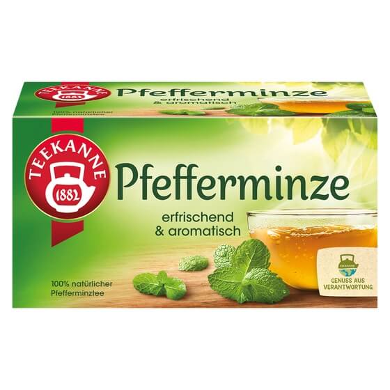 Minze Tee 20 Beutel kuvertiert Teekanne BR