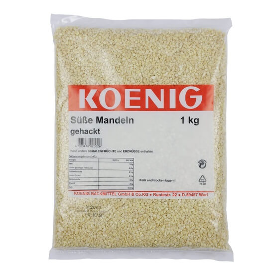 Mandeln gehackt 1kg Koenig