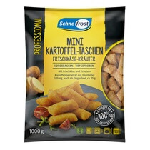 Mini Kartoffeltaschen Frischkäse TK 40x25g=1Kg Schnefrost