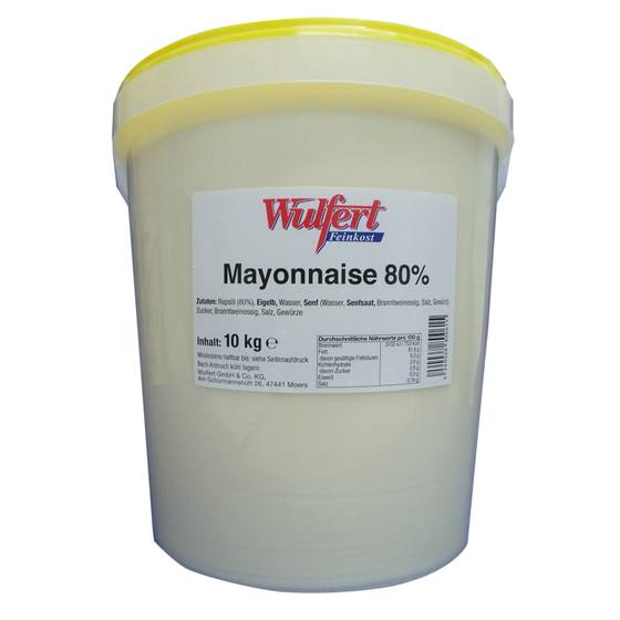 Mayonnaise 80% 10kg Wulfert