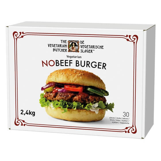 No Beef Burger vegetarisch auf Soja-Basis 30x80g TVB