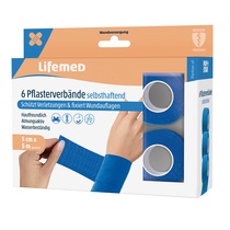 HACCP-Pflaster blau selbsthaftend 5mx5cm 6 Rollen Papstar